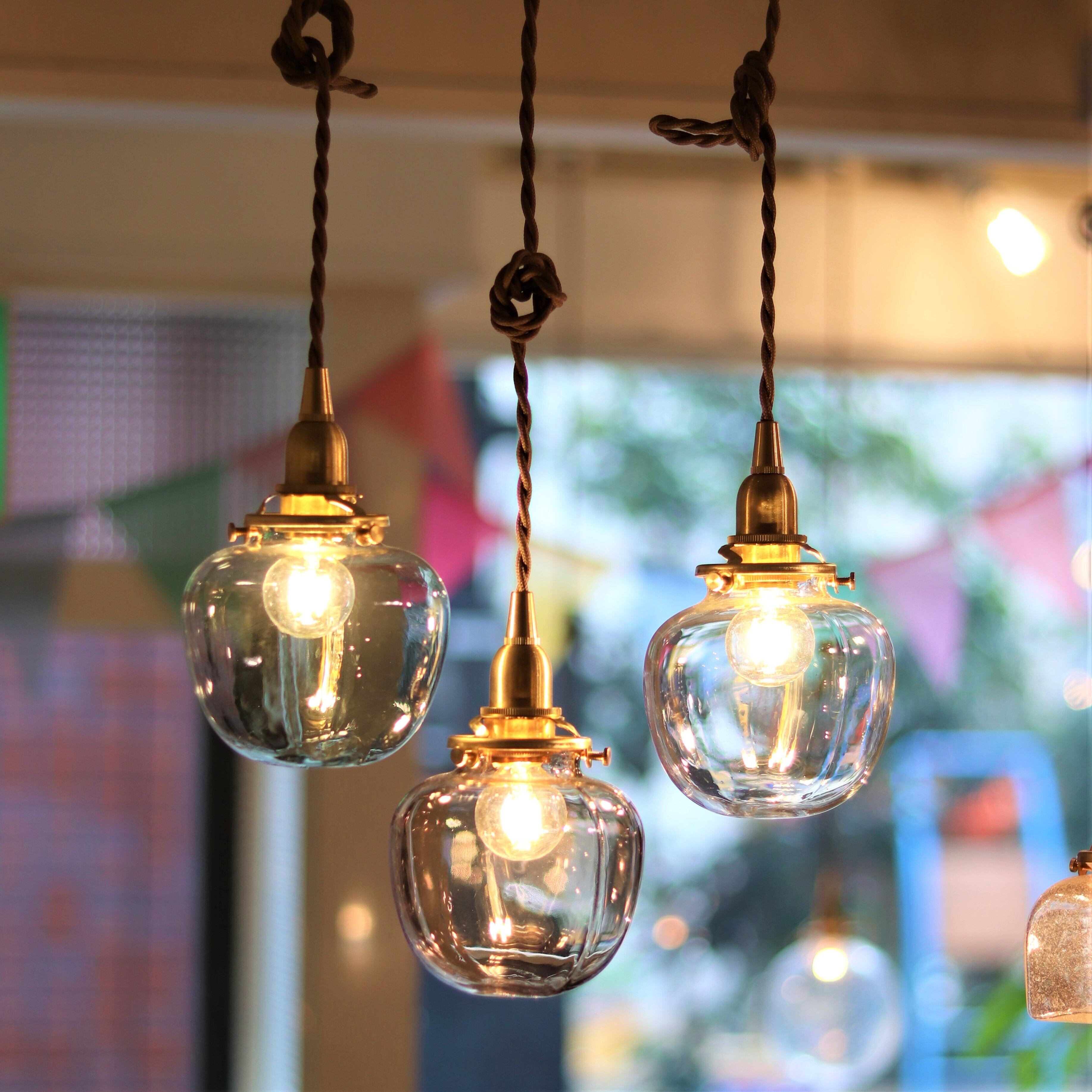 照明】ガラスシェード ポムクリア【2134】 | ジーフラットインテリア