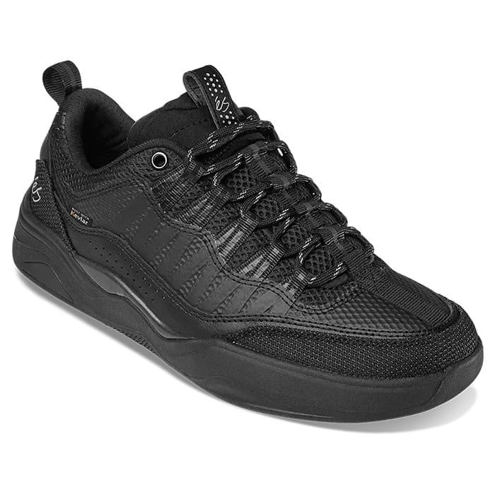 ESスケートボードシューズ スケシュー26センチ es エス IMPRINT KEVLAR BLACK/BLACK スニーカー エス スケボー 靴