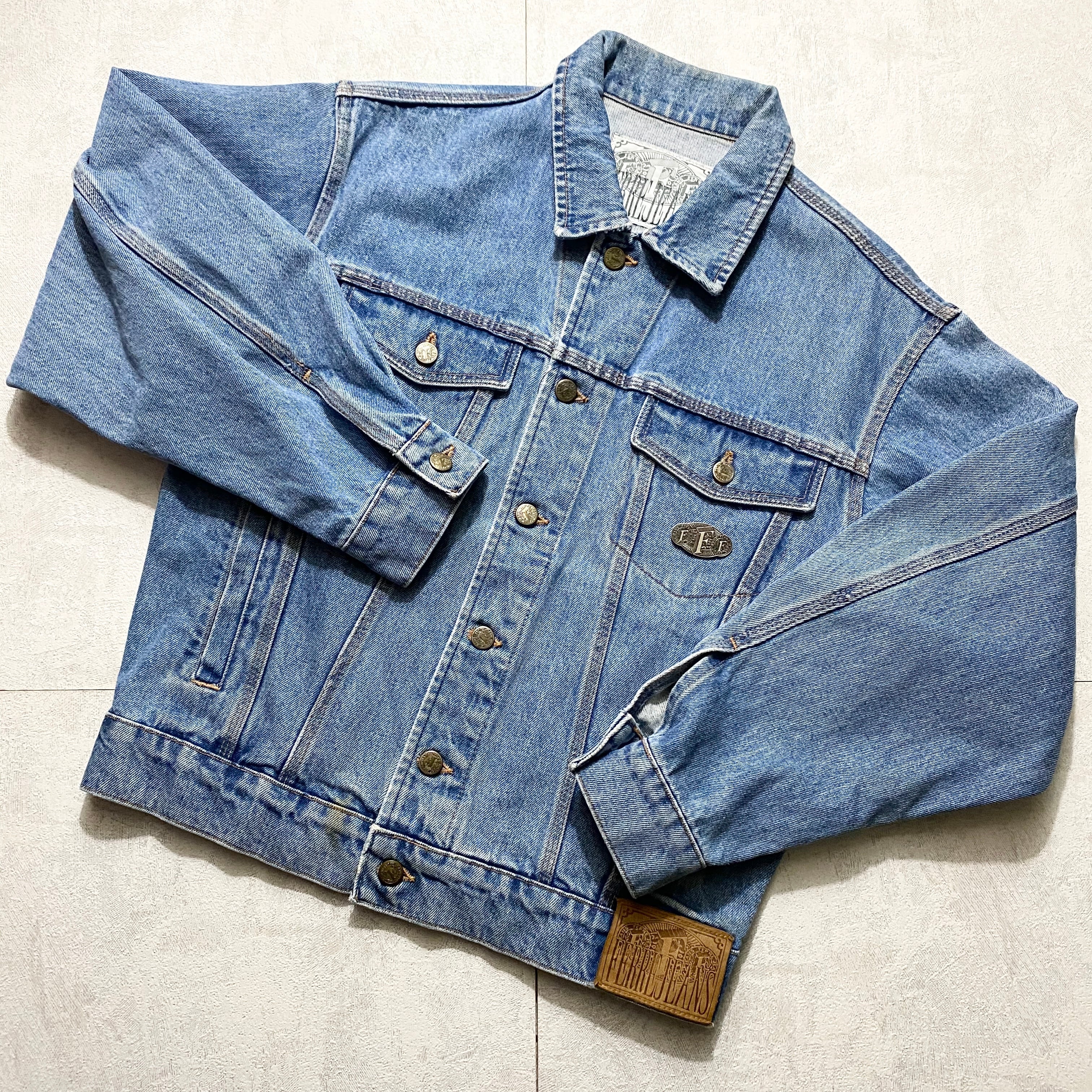 GIANFRANCO FERRE badge design denim jacket | NOIR ONLINE