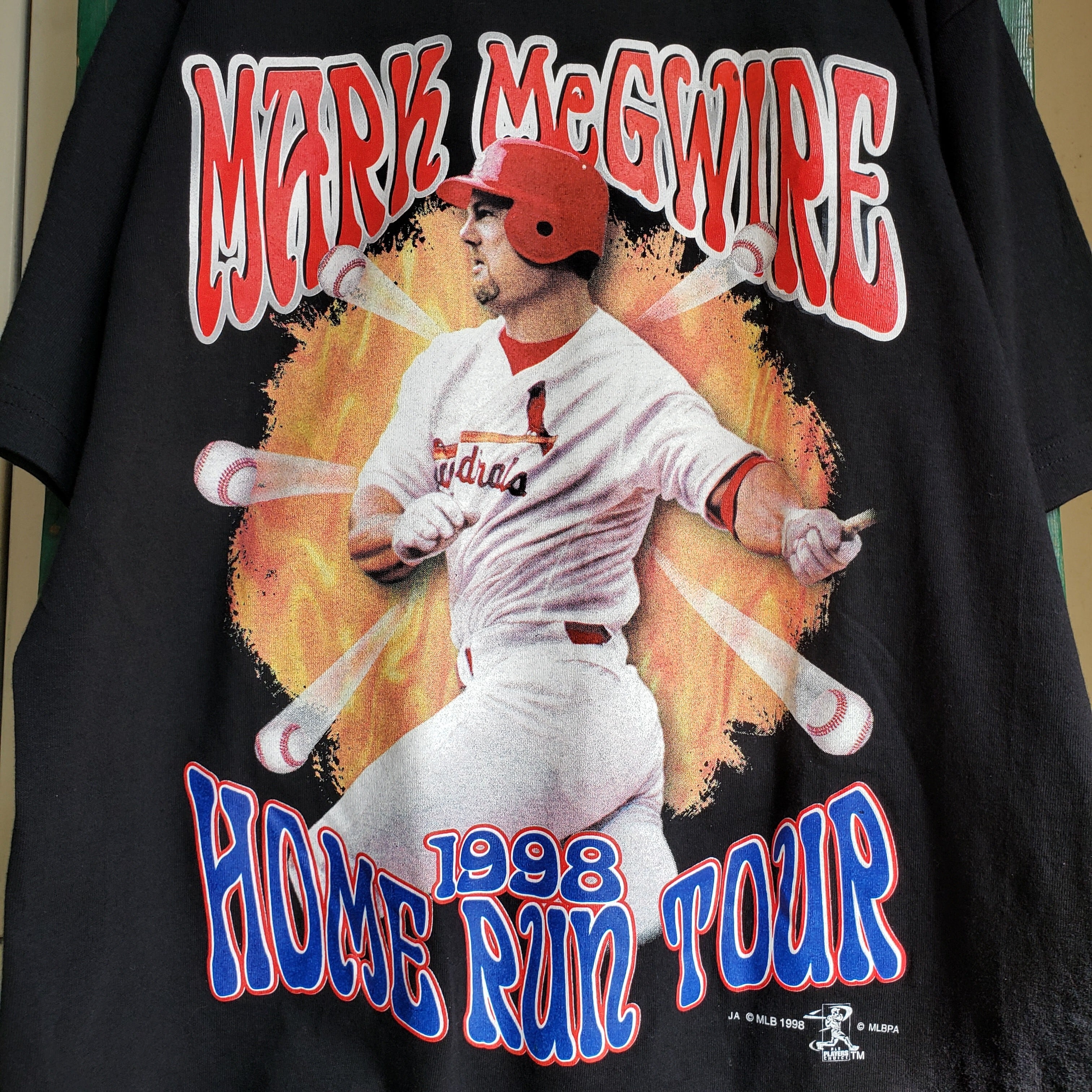 MLB "St. Louis Cardinals" Mark McGwire HOME RUN TOUR T shirt