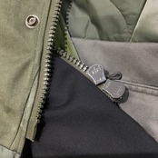 【mJK07】再構築中綿入りミリタリーロングコート military long JACKET