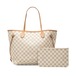 ルイ ヴィトン ダミエアズール ネヴァーフルMM トートバッグ N41605 アズール ホワイト PVC レザー レディース LOUIS VUITTON 【中古】