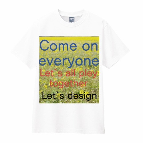菜の花畑 Tシャツ