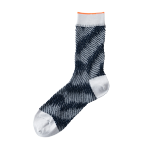 TRICOTÉ /【23−26cm】 bumpy blur stripe socks TR41SO038