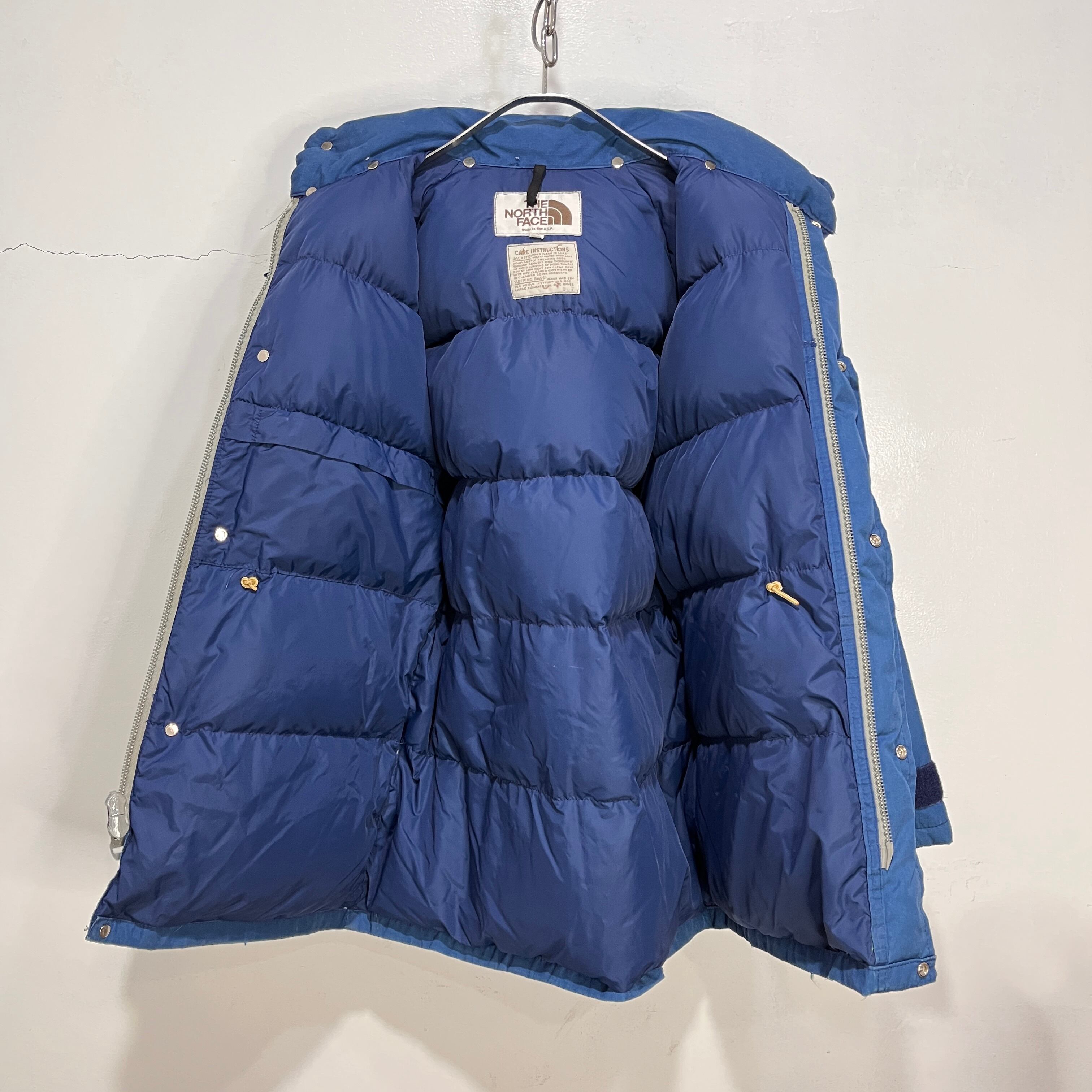 70s USA THENORTHFACE ダウンジャケット 茶タグ ネイビー S 70s USA THENORTHFACE ダウンジャケット 茶タグ ネイビー S