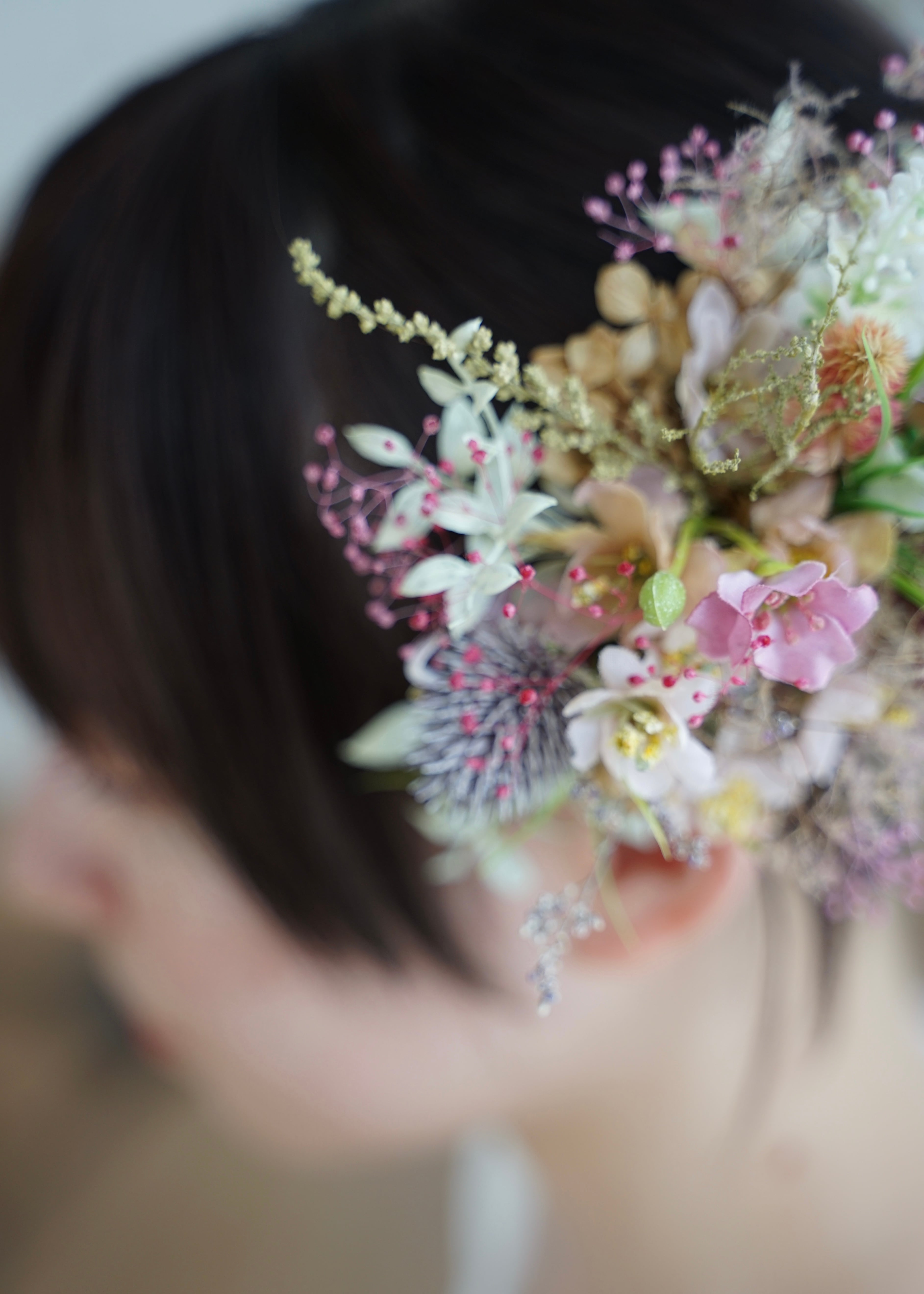 flower valletta/フラワーバレッタ 髪飾り プリザーブド ドライ