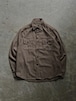 RRL ダブルアールエル 長袖チェックシャツ 胸フラップポケット ブラウン系