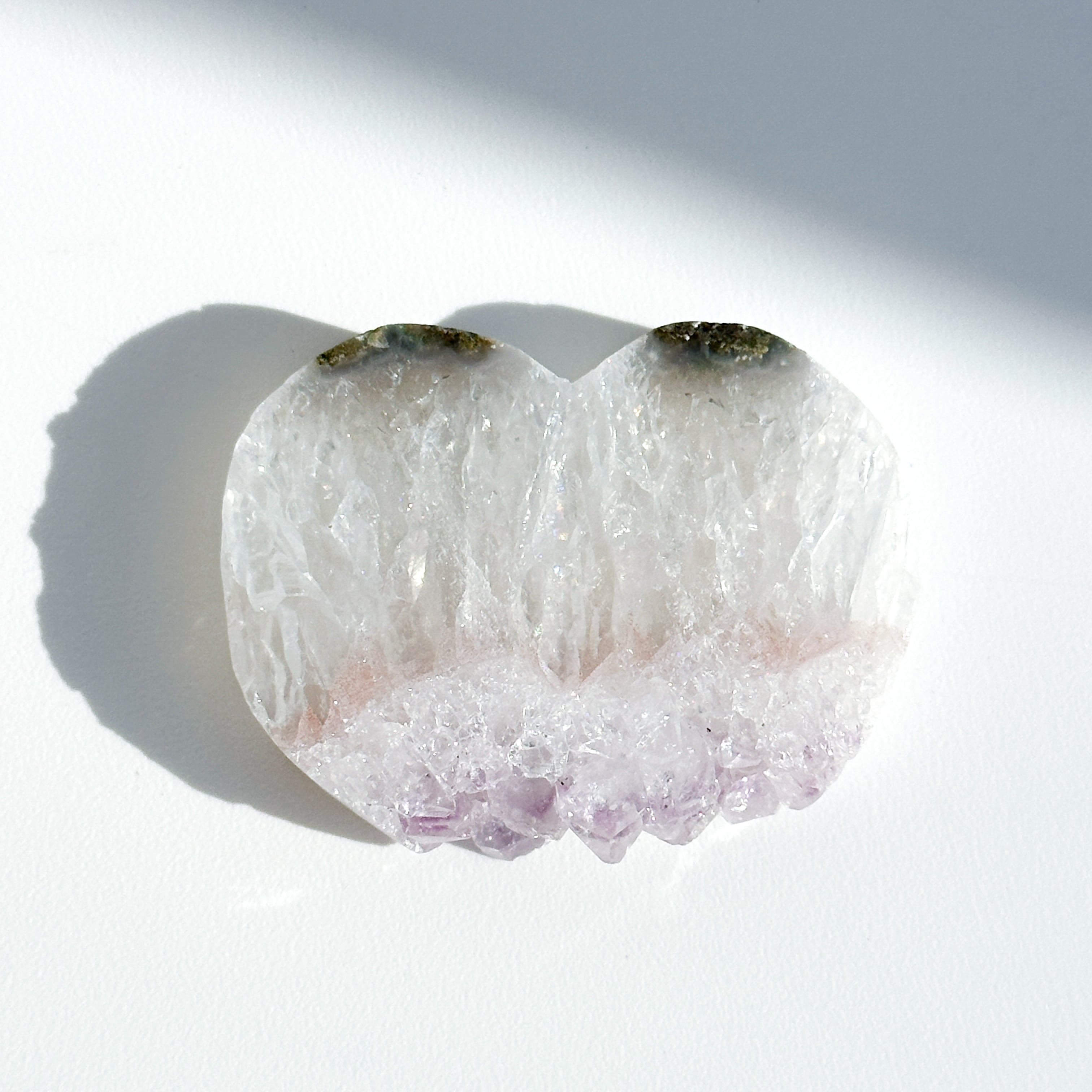 アゲート×アメジスト ハート84◇ Agate× Amethyst ◇天然石・鉱物・パワーストーン