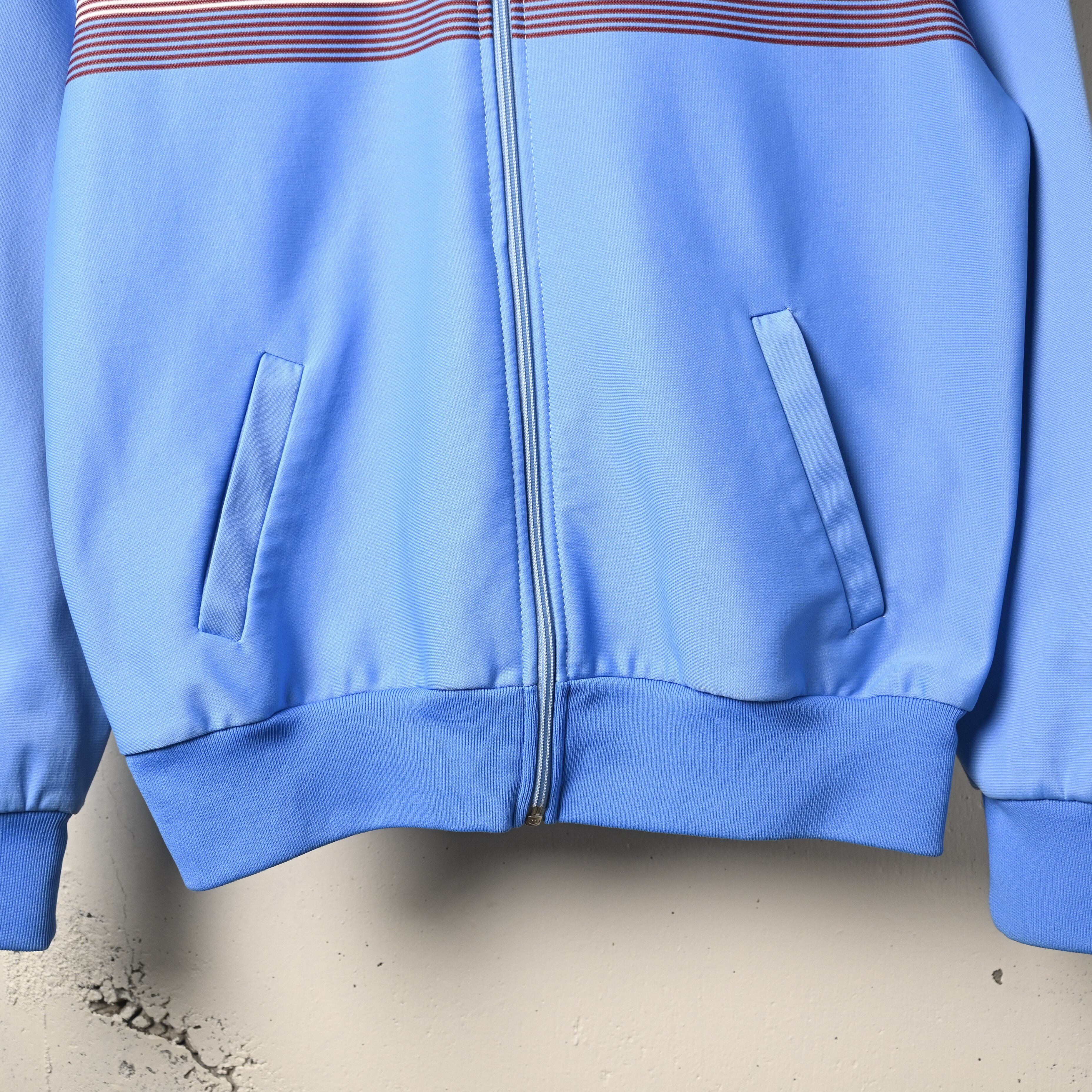 F168 ] adidas 80's Vintage Track Jacket , Sax Blue | 広島古着屋
