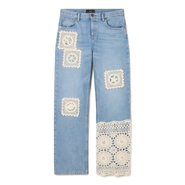 ALANUI　ISLAND S DIARY DENIM PANTS LIGHT BLUE