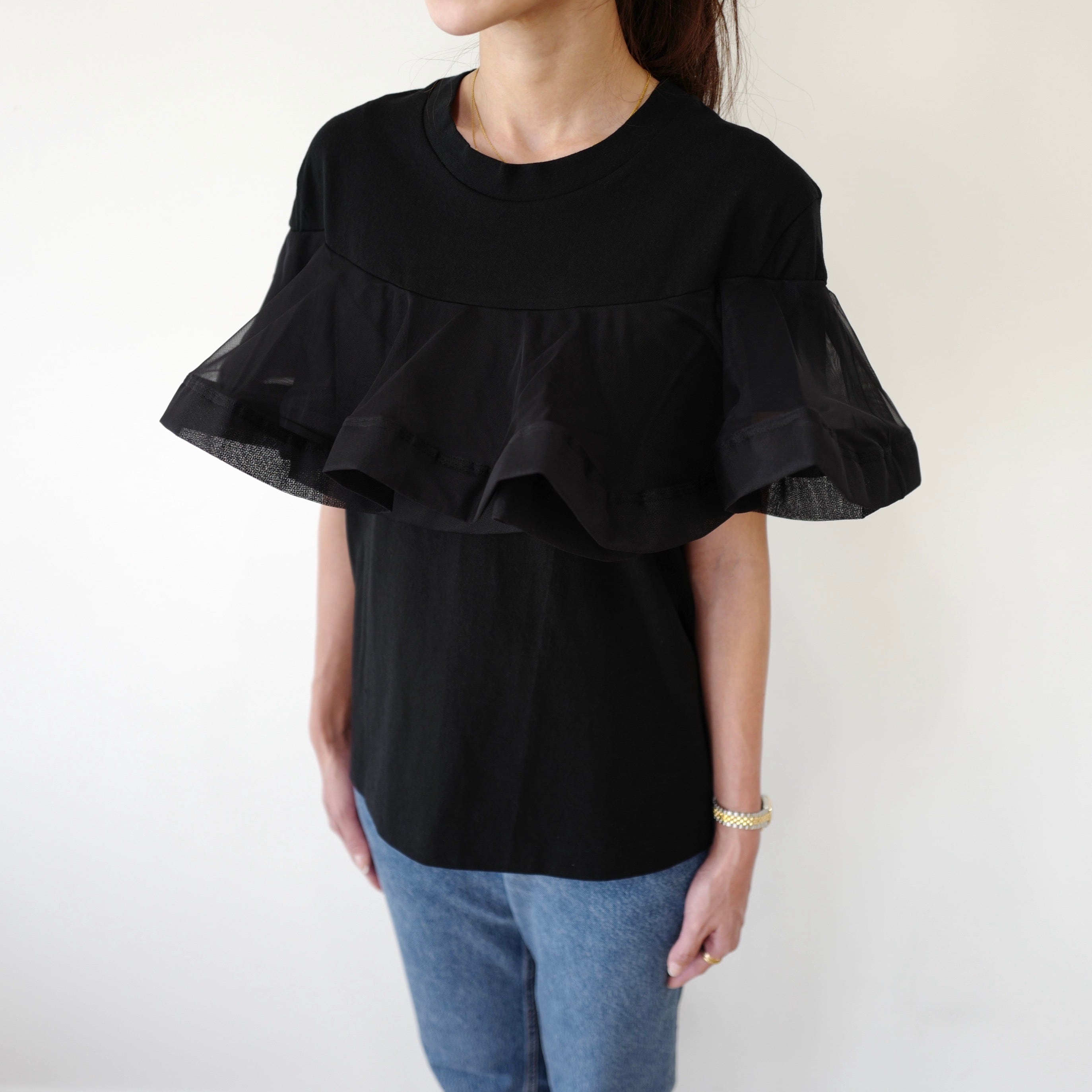 Tulle Tee Black | gypsohila