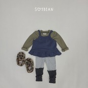 韓国子供服 / 26Autumn / soybean / ドットレッグウォーマー付き レギンス / キッズ服 / 秋服 *XS~XL*