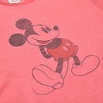 00s DISNEY STORE ミッキーマウス プリントTシャツ ピンク USA製