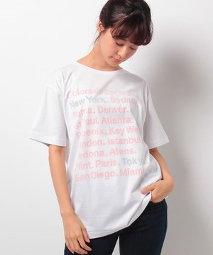 #436 Tシャツ CITY LOGO/REDプリント