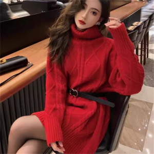 【送料無料】 ワンピース 3色 ニットワンピ ミニ 袖あり 長袖 萌え袖 ハイネック タートルネック ニットセーター Aライン フレア 厚手生地 ケーブルニット チュニック 可愛い 大人可愛い きれいめ シンプル カジュアル シック コンサバ 華やか 大人 上品 おしゃれ お洒落 こなれ感 フェミニン ラフ ヘルシー 冬 あったか 30代 40代 レディース 女性用 ママ服 デート お出かけ 女子会 お呼ばれ 休日 お茶会 授業参観 着回し 普段使い オルチャン 韓国系 ファッション 着痩せ