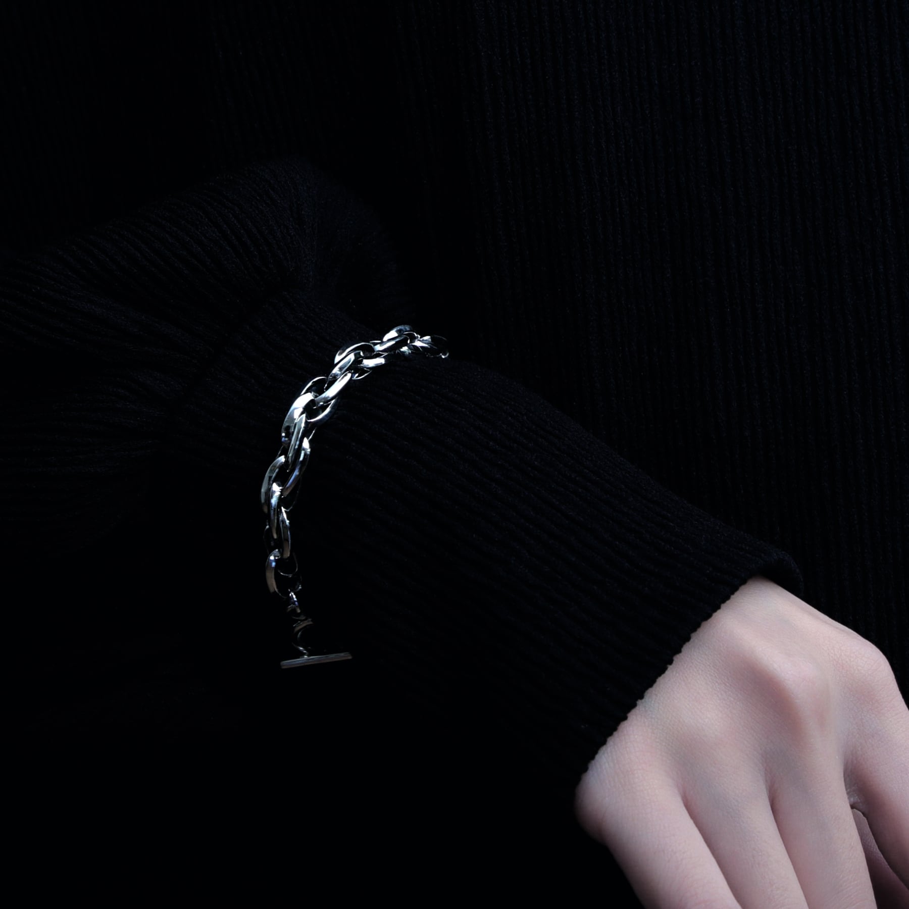 exaggeration rope chain motif triangle parts bracelet [DB6