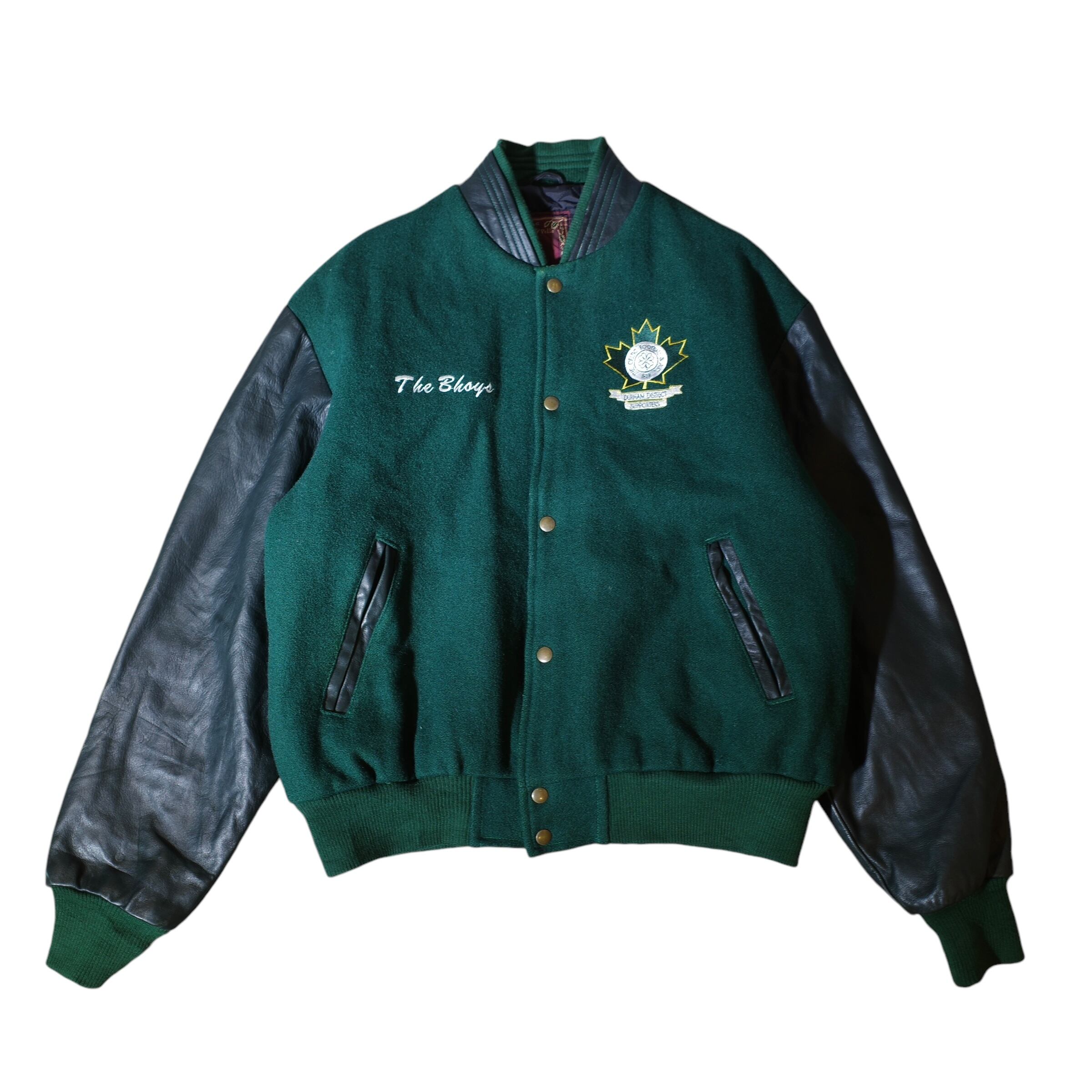 Vintage 90s O'neill Wool Varsity Jacket Leather Sleeves Big Logo Embroidery  Spell Out Button up Printed Lining Surfwear Streetwear Size L-XL - Etsy