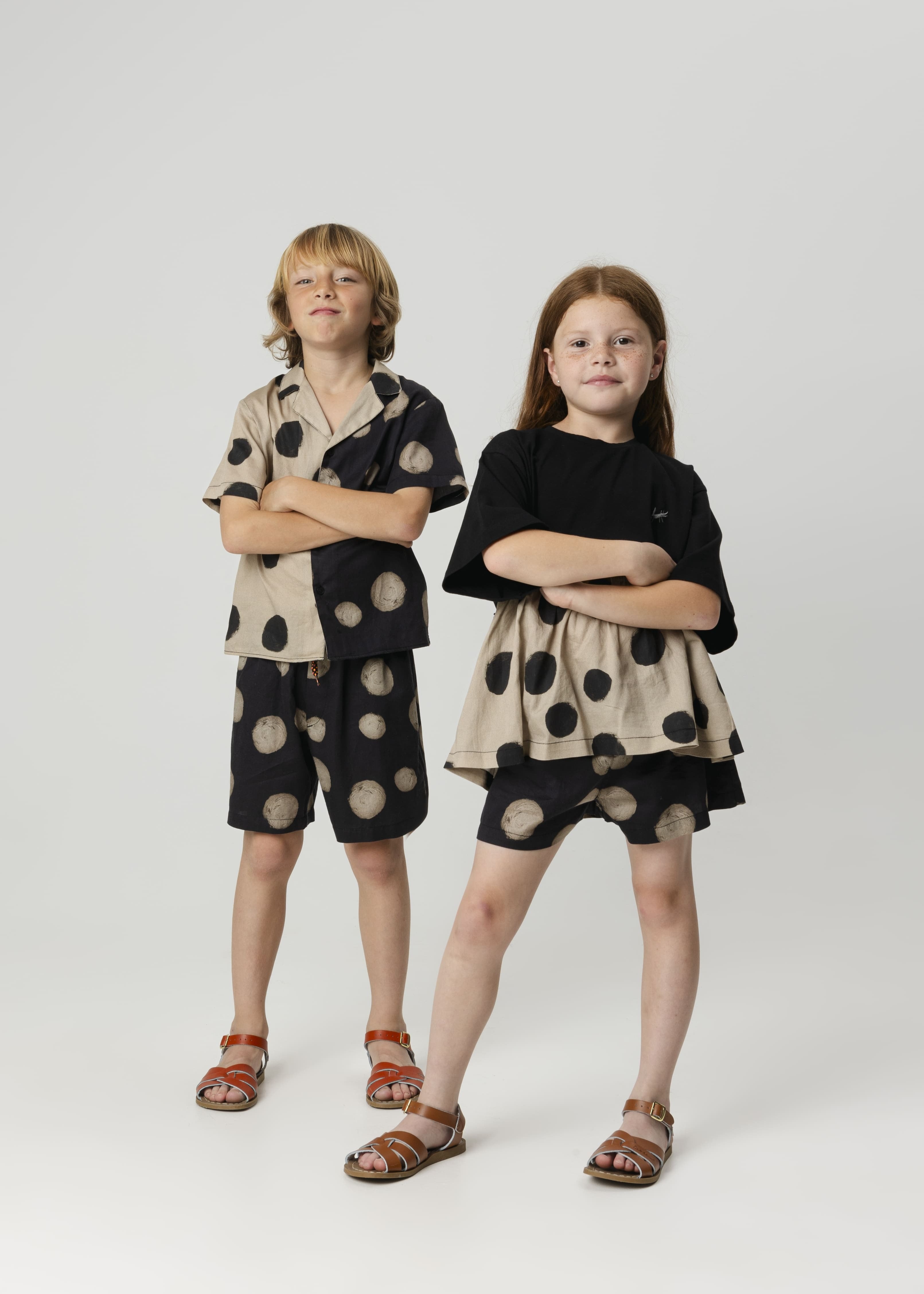 26SS】WOLF&RITA(ウルフアンドリタ)BRUNO POLKA BLACK(4y/6y/8y/10y