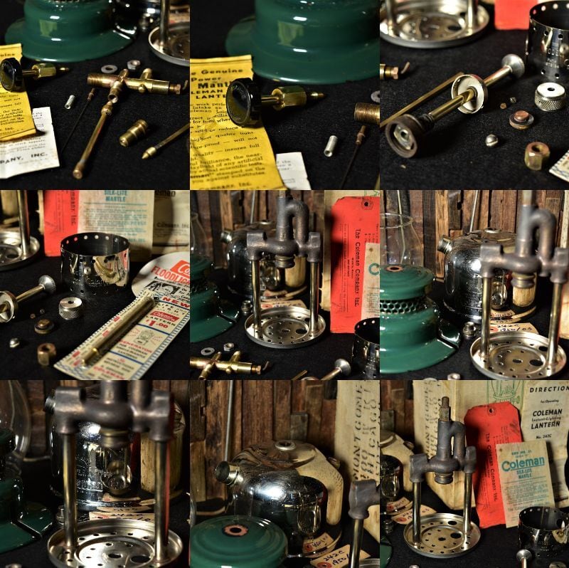 コールマン 242C 1950年3月製造 ビンテージ ランタン 美品 鏡面加工