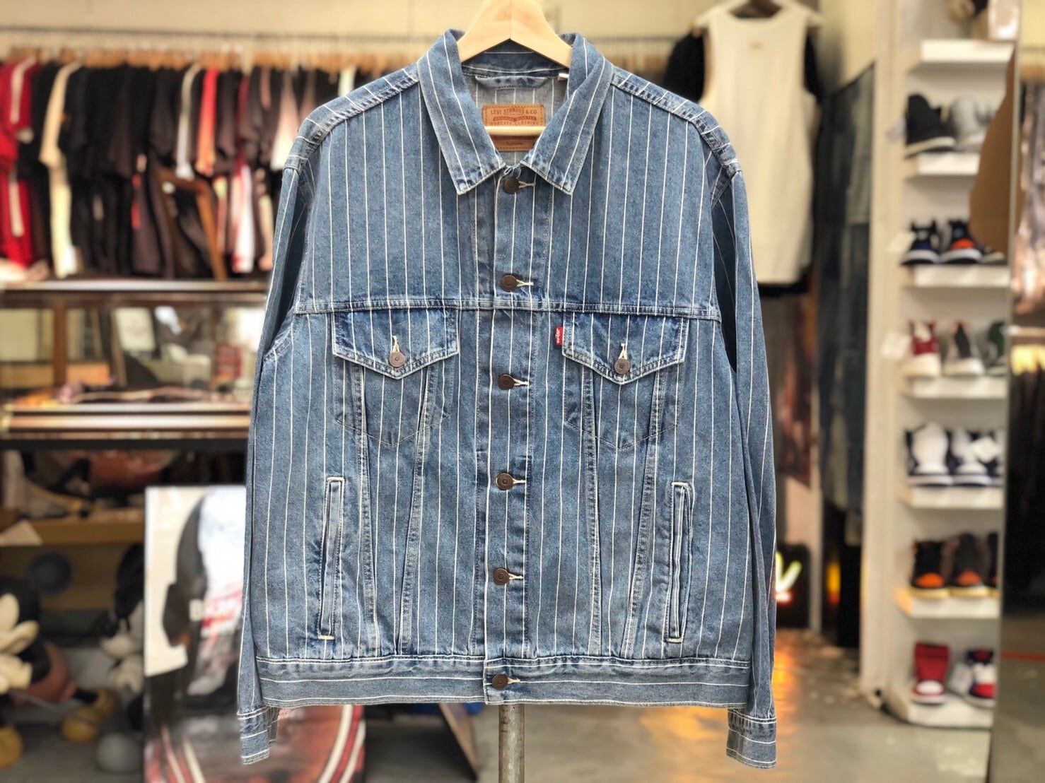 Supreme Levi’s Pinstripe Jacket