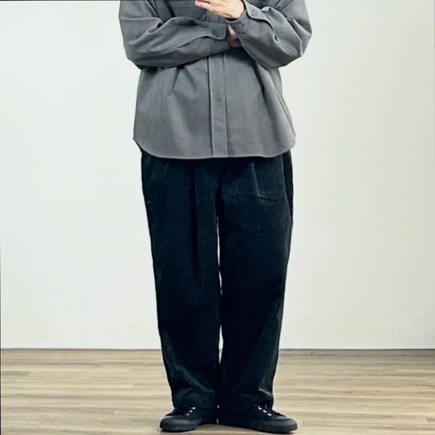 25AW》【STILL BY HAND】3.5W CORDUROY TACK EASY SLACKS スティルバイ
