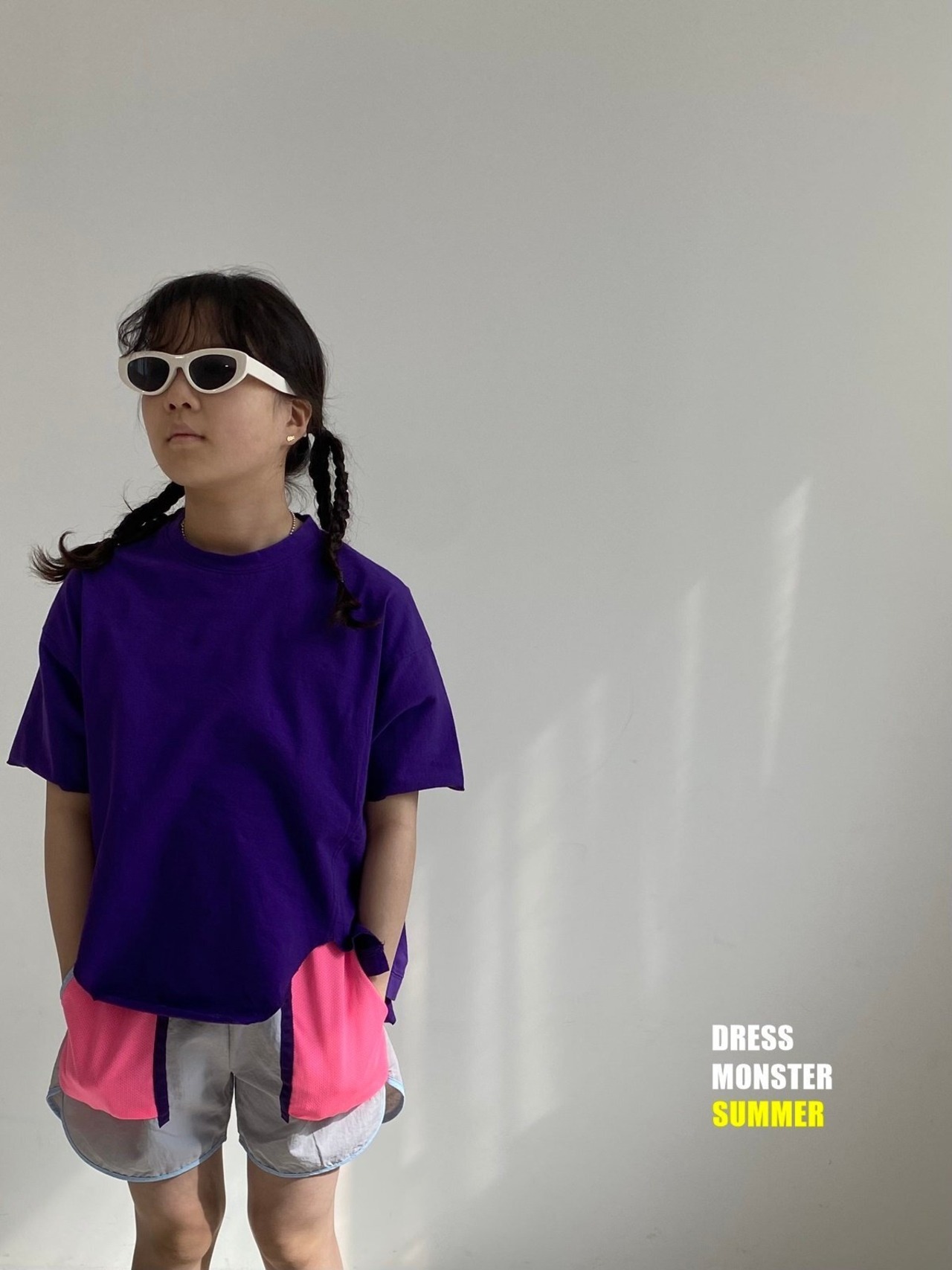 【ドレスモンスター DRESS MONSTER】サマービーチショーツ グレー 110cm~120cm  240507 - 10