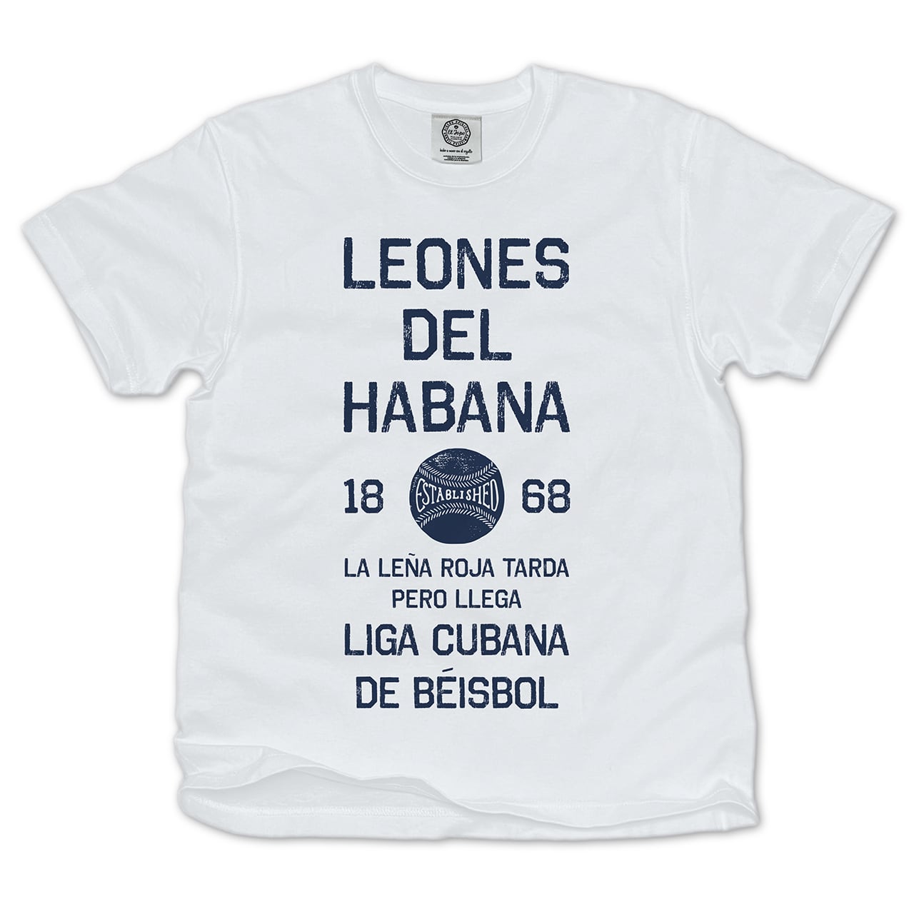 レオネス・デ・インドゥストリアレス応援シャツ【キューバ野球】 Leones del Habana white x navy | El Topo Online Store