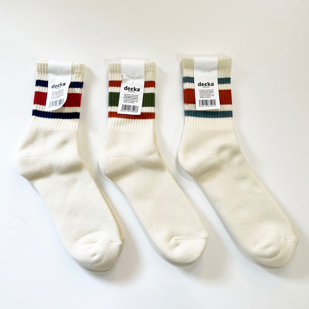 DECKA デカ 80's SKATER SOCKS SHORT LENGTH ショートレングス