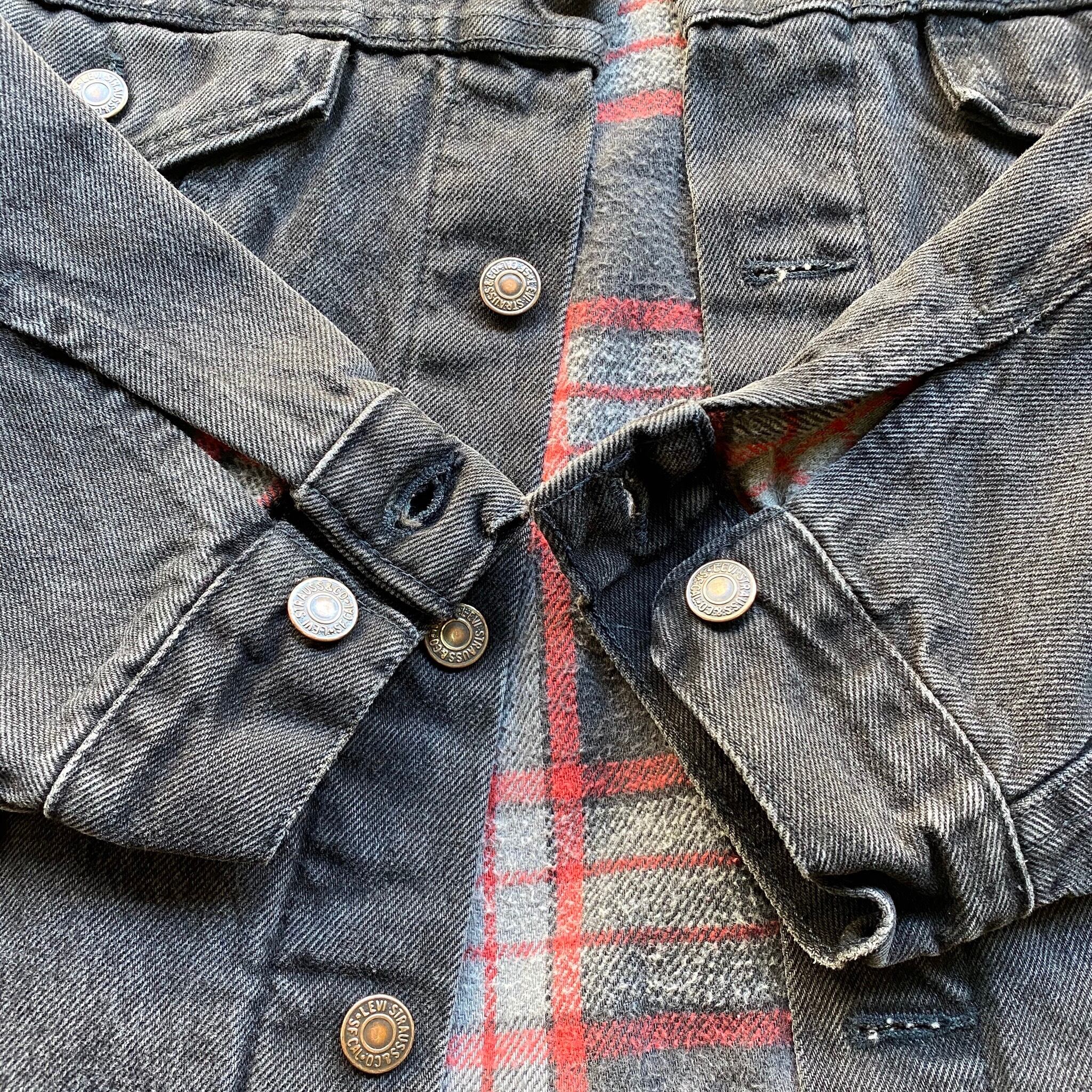 80's USA製 ビンテージ ■ Levi's リーバイス チェック ライナー