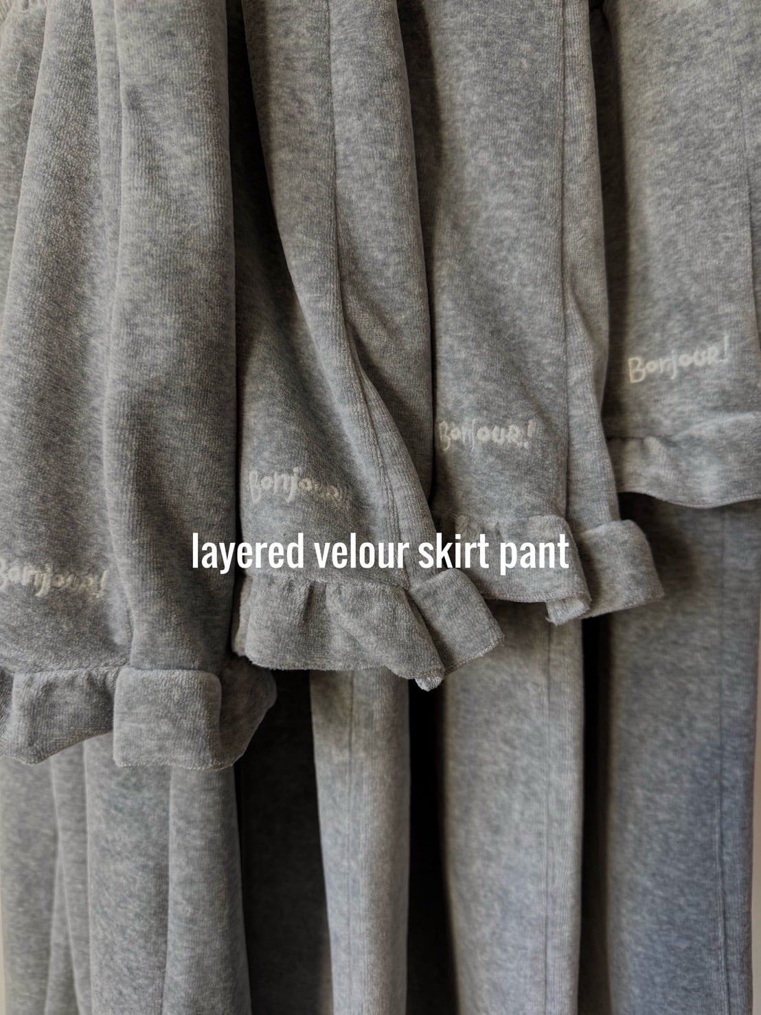 ベロアレイヤードスカートパンツ(110〜140cm)4242