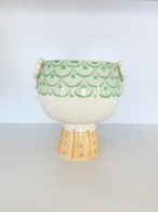 【Bjørn Wiinblad】ビヨン・ヴィンブラッドEVA  フラワーポット ライトグリーンH14.5㎝