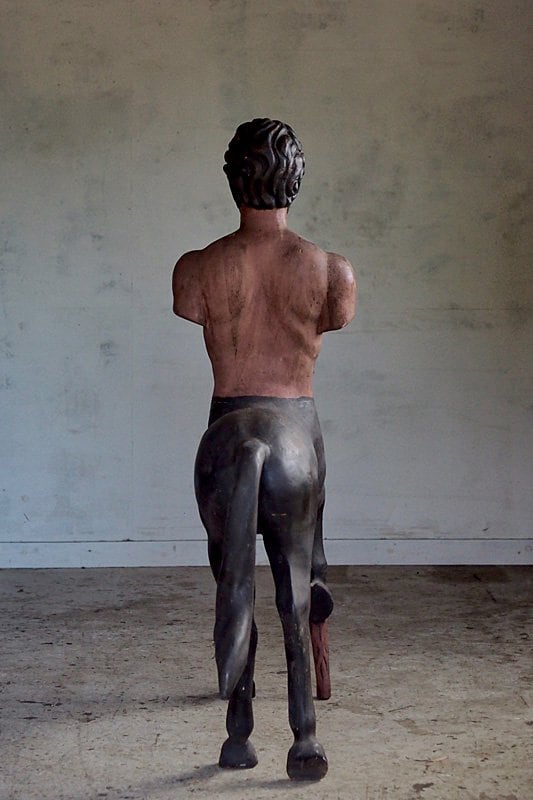 木彫りのケンタウロス-Centaurus wood carving objet | アンティーク