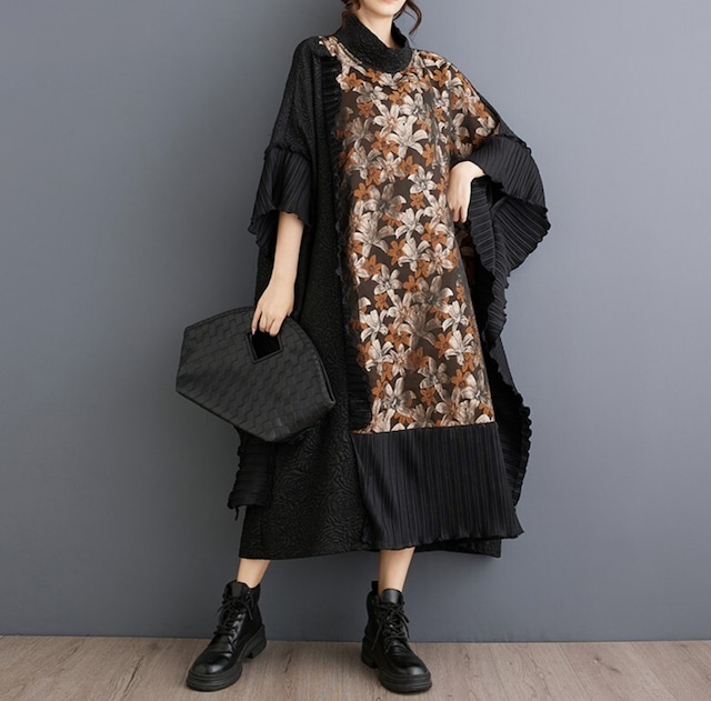 Batwing Sleeve Pullover Dress / バットウイング スリーブ プルオーバー ワンピース