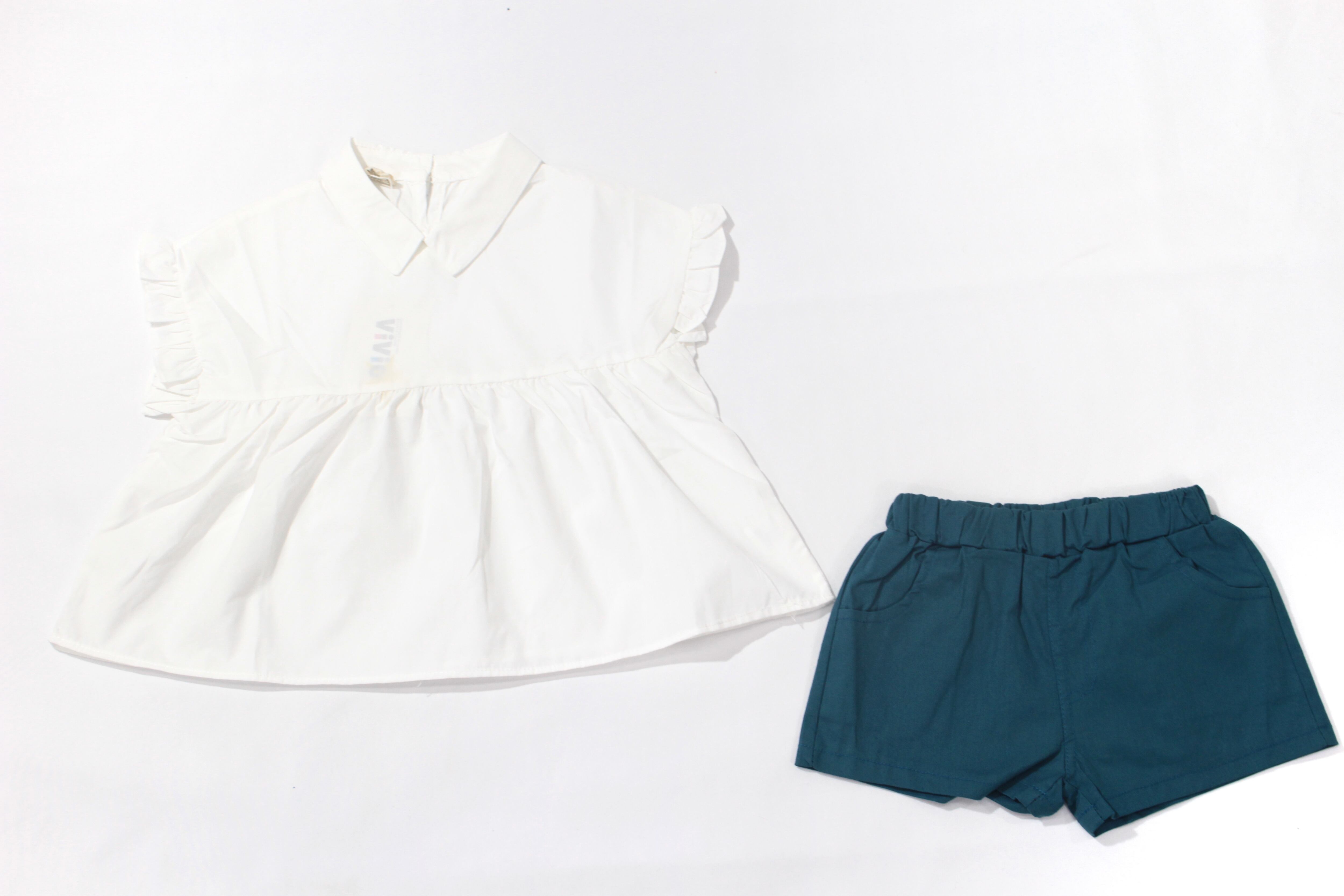 フリルシャツセットアップ