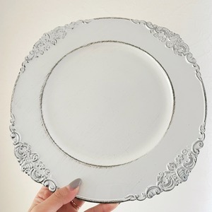 【1個】24時間限定予約販売♪アンティーク風トレイ ホワイト