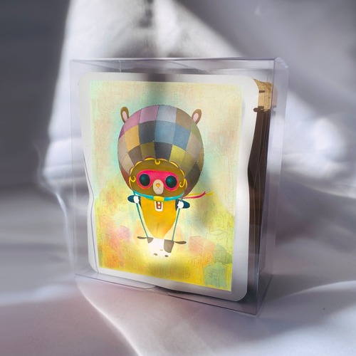 【クリアボックス・ギフト仕様】キラキラ朝露の贈り物ブレンド Aセット　スペシャルティコーヒーブレンド　ドリップバッグ 4個入り（No.001 / 006 / 010 / 012）　キャラクターポストカード付