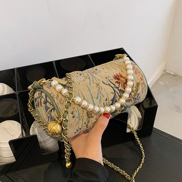 パールチェーン サマー 夏物 真珠 メッセンジャーバッグ Tiancai_Wing_Bag69114112030