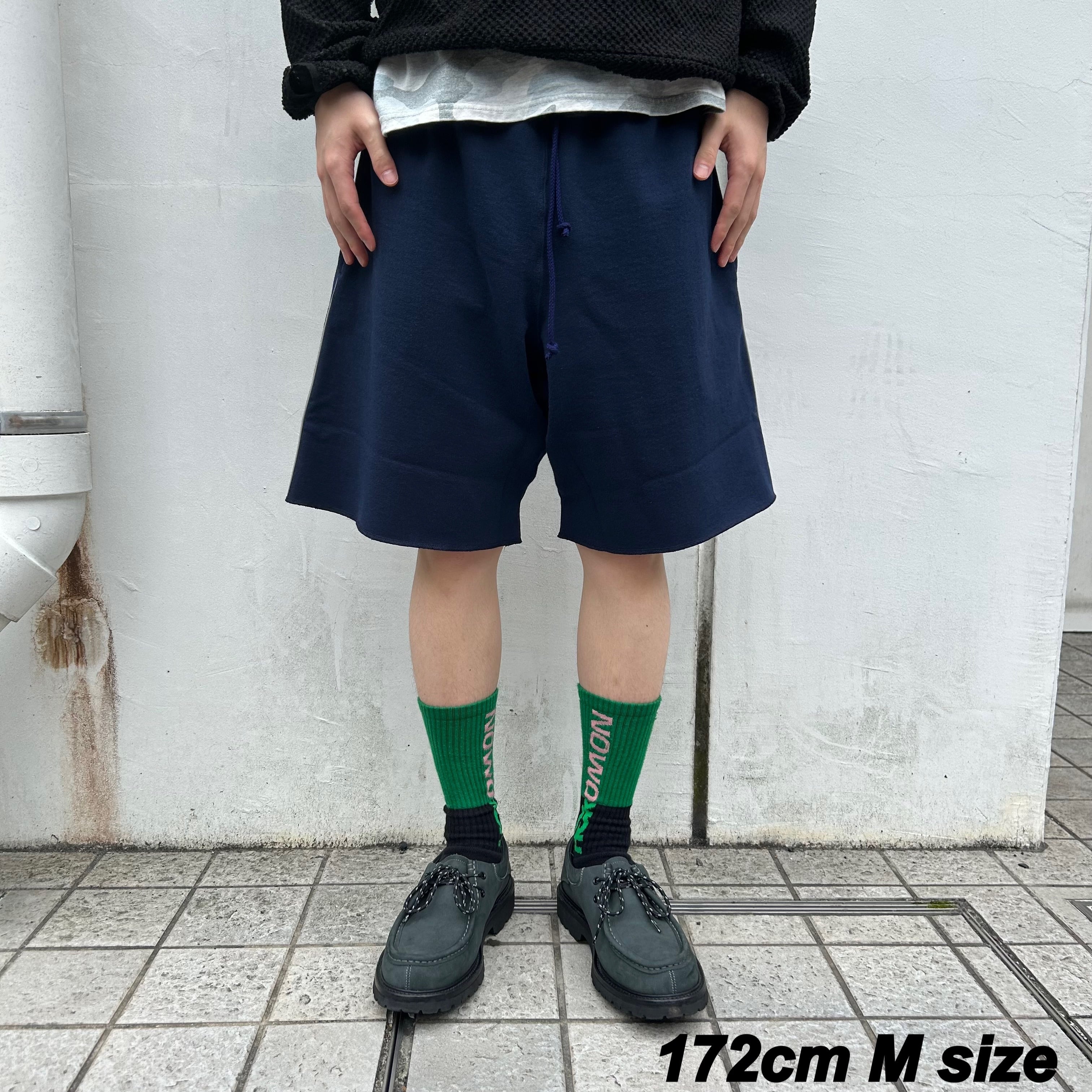 SQUEEZED DESIGN】REFLECTOR SWEAT SHORTS (NAVY)〈国内送料無料〉 | STORY