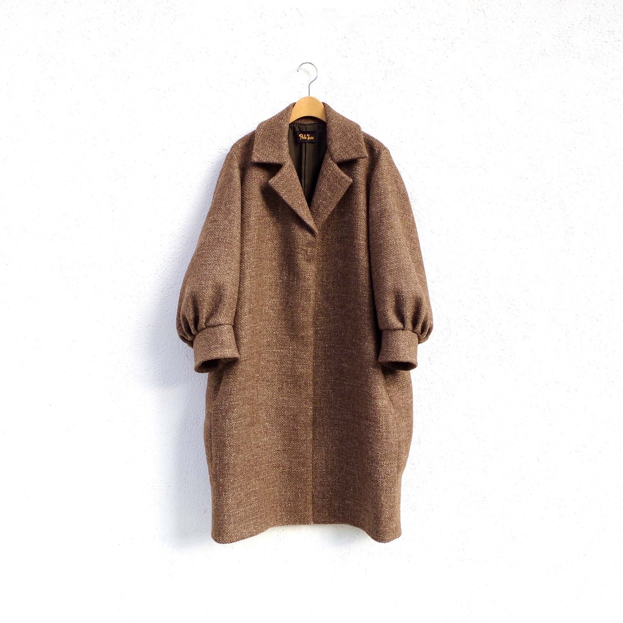 Pale Jute  Tweed coat "short"　再入荷