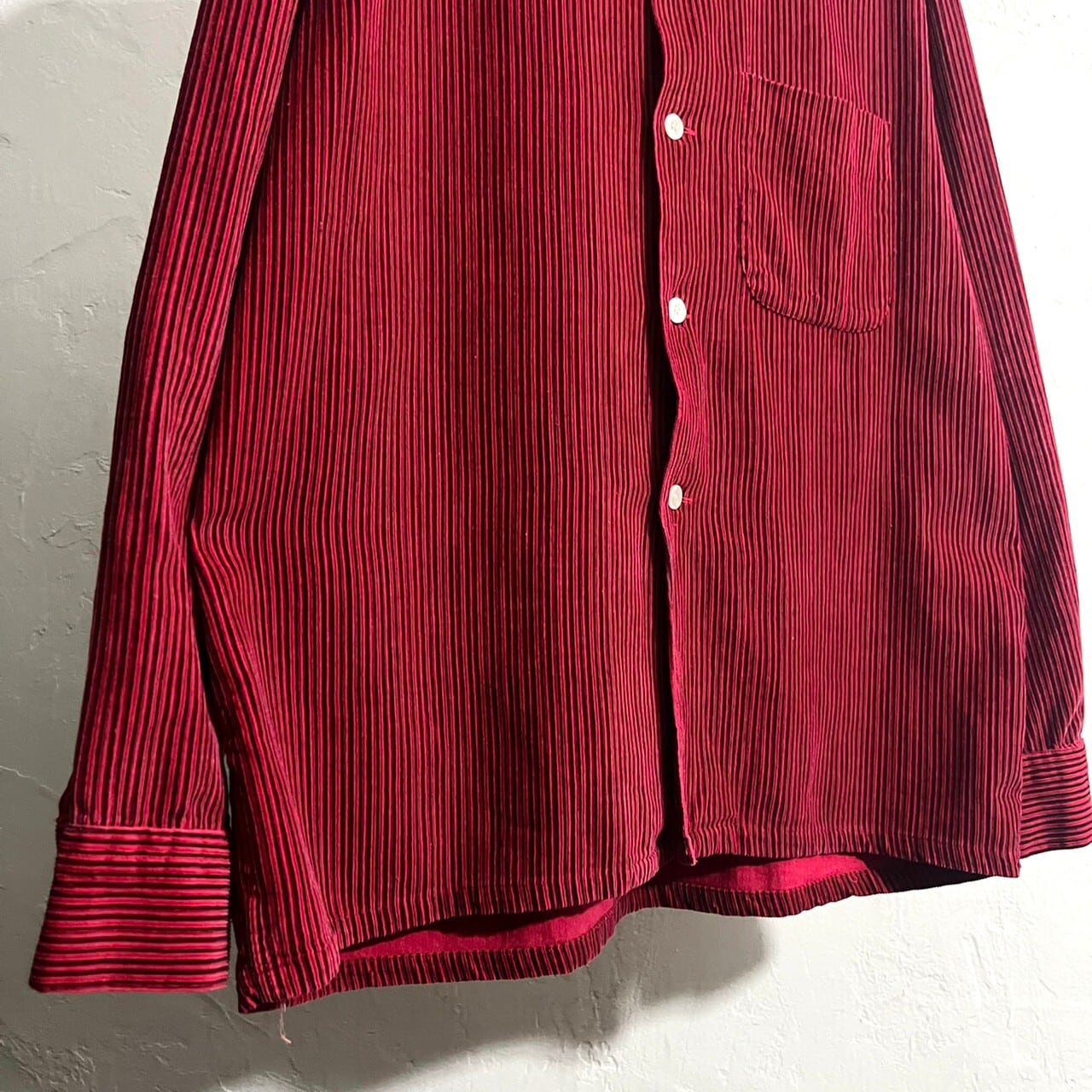 60s Sandy Mac Donald Corduroy Open Collar Shirt 