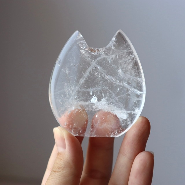クリアクォーツのねこ