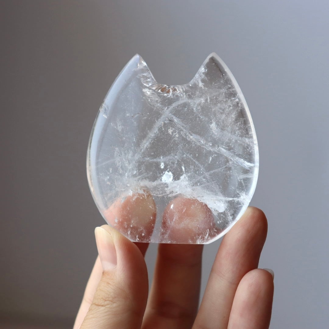 クリアクォーツのねこ