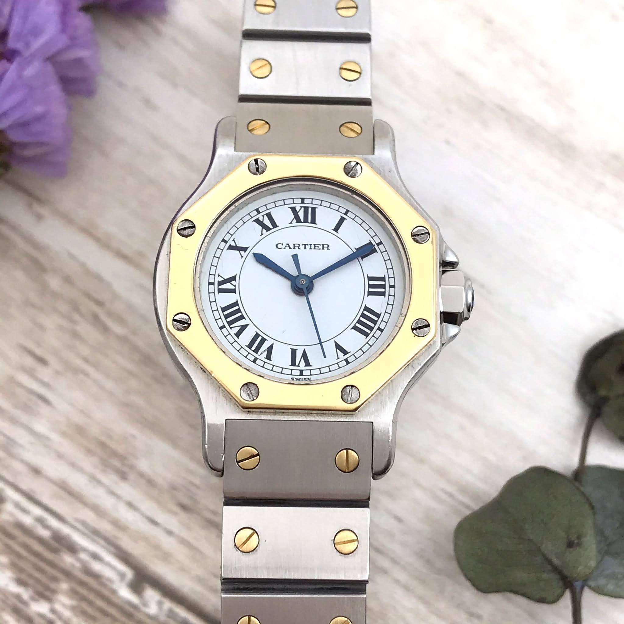 カルティエ サントスオクタゴン Sm 動作保証付 点検済 オートマ レディース腕時計 Masaco Vintage マサコ ヴィンテージ 腕時計 やアクセサリーのお店
