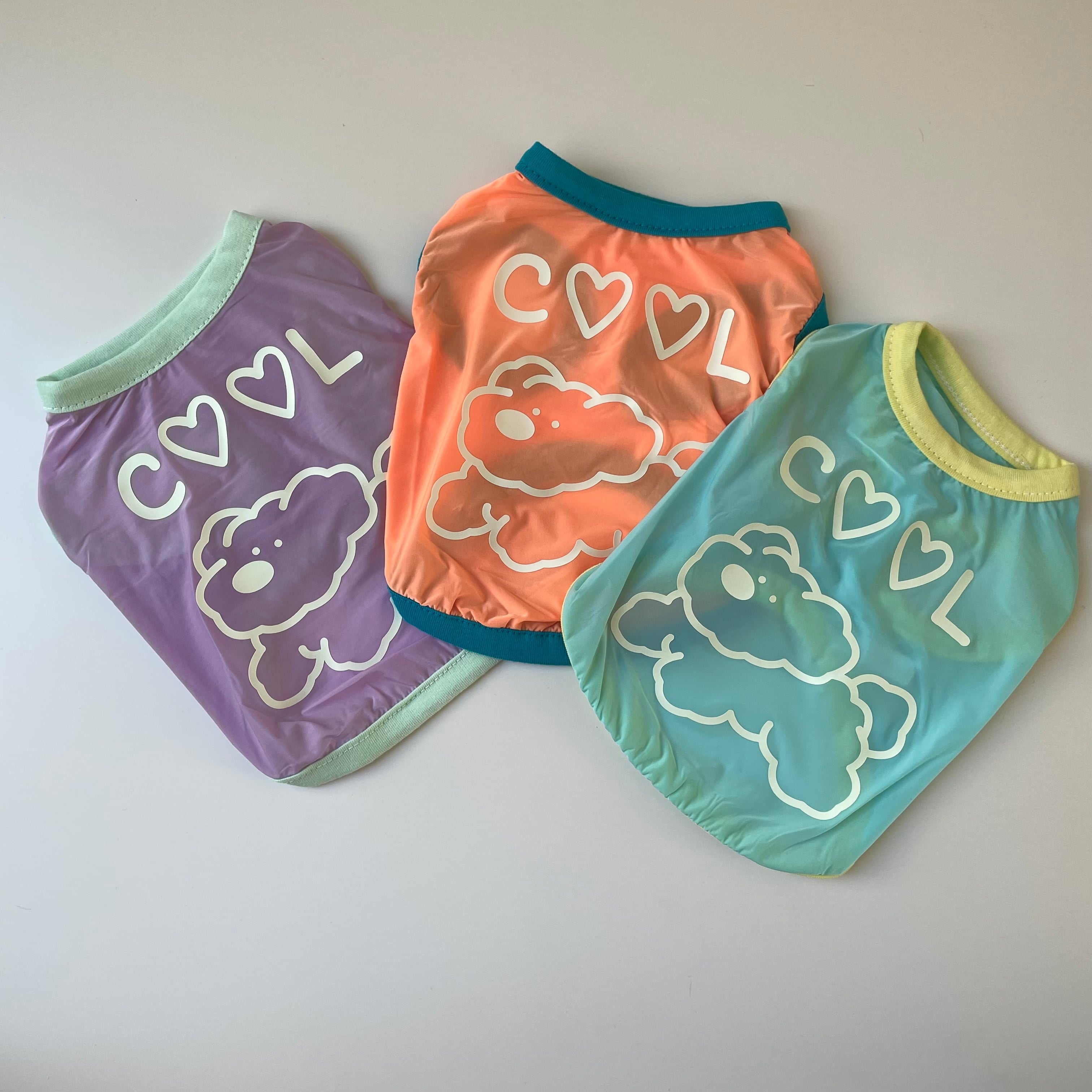 即納/【korea select】 neon tops dog