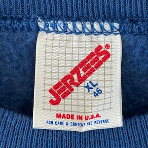 【JERZEES】80s USA製 カレッジ 大学名 レトロ プリント スウェット ラグランスリーブ オールド ヴィンテージ  X-LARGE US古着