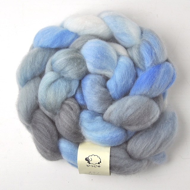 手染め羊毛【メリノ60'sトップ・455】約120g