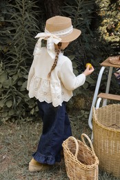 韓国子供服 / 26Autumn / 〖取寄〗puella FLO / シャシャデニムパンツ/ キッズ服 / 女子服 *90~140*