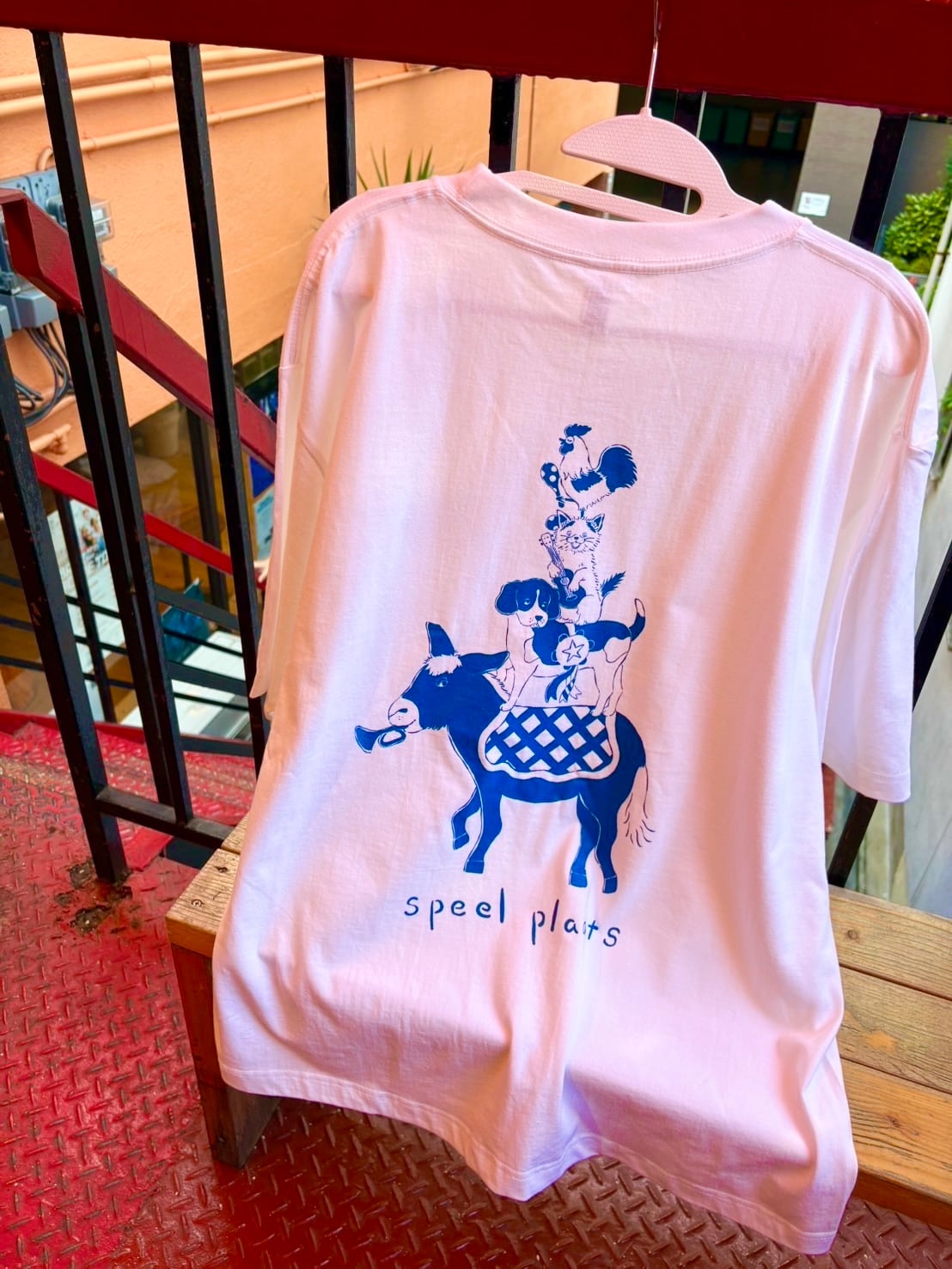 ブレーメンの音楽隊Tシャツ(ホワイト) | speelplaats online shop