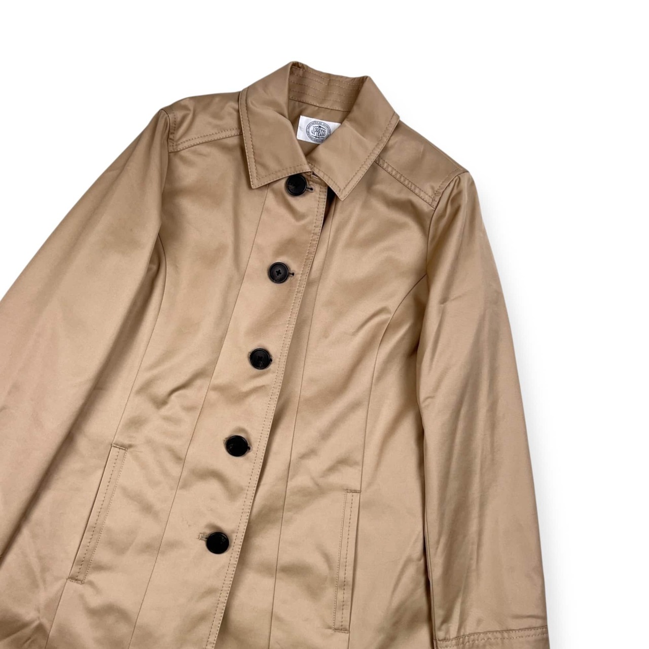 J.PRESS ジェイプレス チェック ライナー付き ステンカラーコート 9/ベージュ レディース