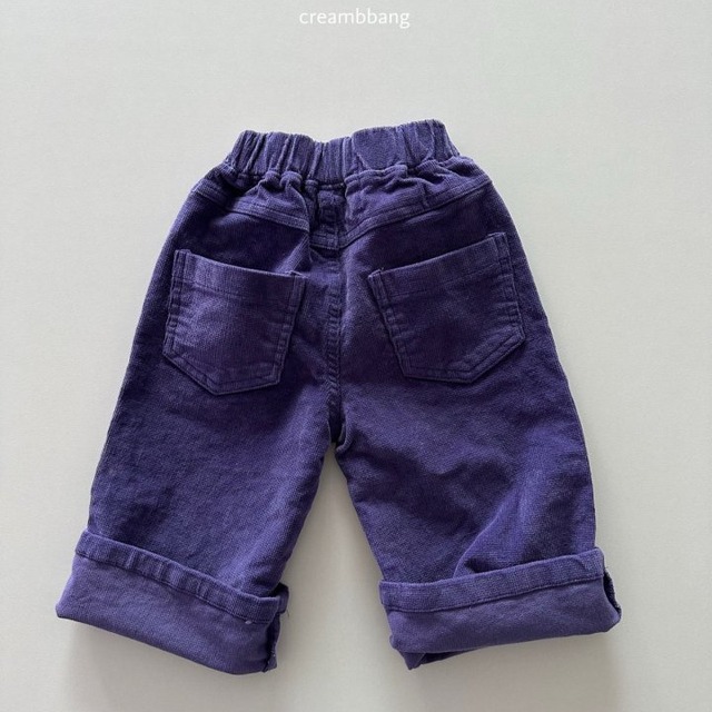 コーデュロイワイドパンツ ※ジュニアsize 【creambbang】